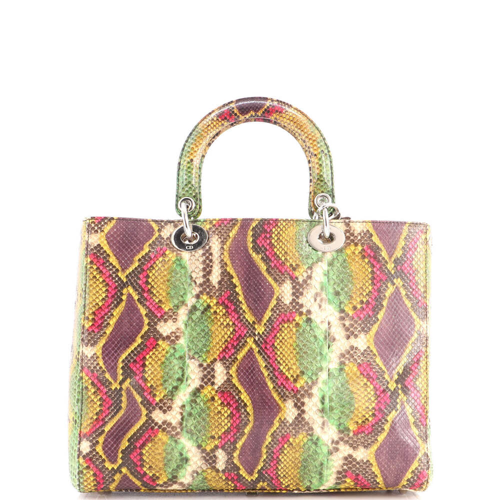 Christian Dior Large Lady Dior Bag Python - Picture 3 of 6